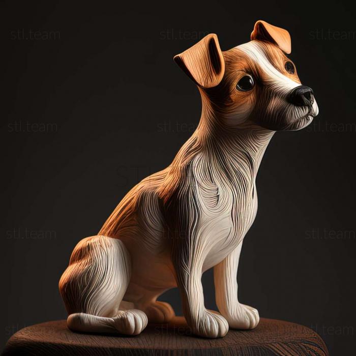 3D model Jack Russell Terrier dog (STL)